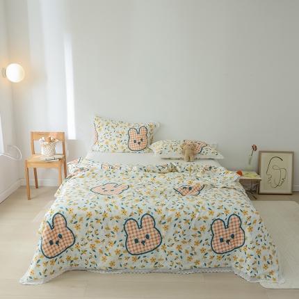 91家纺网 家纺一手货源 找家纺 （总）丽笙被芯 2021新款全棉印花花边夏被第 一批