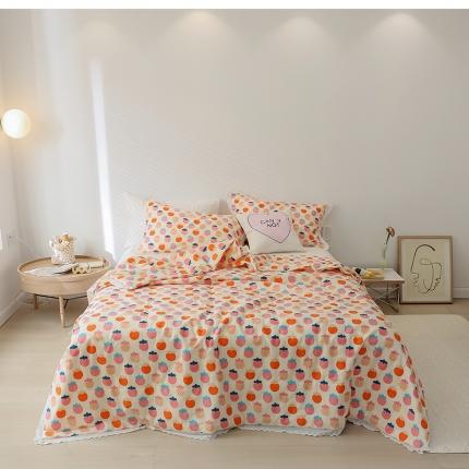 91家纺网 家纺一手货源 找家纺 （总）丽笙被芯 2021新款全棉印花花边夏被第 一批