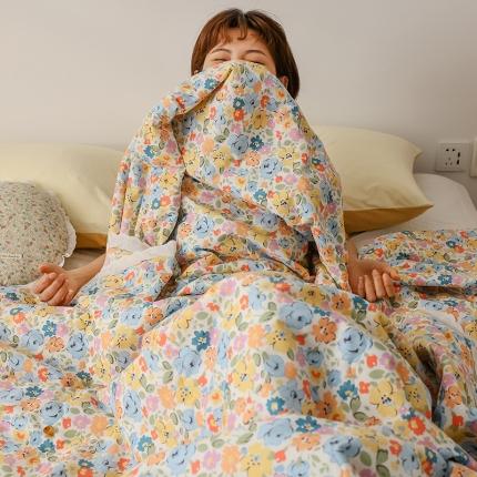 91家纺网 家纺一手货源 找家纺 （总）丽笙被芯 2021新款全棉印花花边夏被第三批