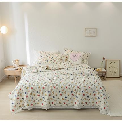 91家纺网 家纺一手货源 找家纺 （总）丽笙被芯 2021新款全棉印花花边夏被第三批