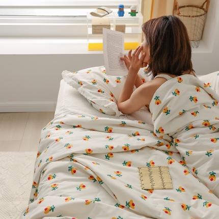 91家纺网 家纺一手货源 找家纺 （总）丽笙被芯 2021新款全棉印花花边夏被第三批