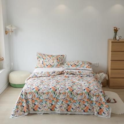 91家纺网 家纺一手货源 找家纺 （总）丽笙被芯 2021新款全棉印花花边夏被第三批