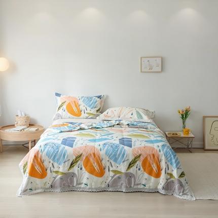 91家纺网 家纺一手货源 找家纺 （总）丽笙被芯 2021新款全棉印花花边夏被第三批