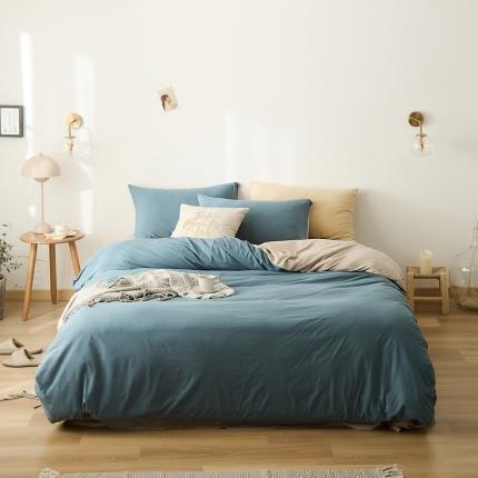 91家纺网 家纺一手货源 找家纺 （总）原研家居 2021新款全棉针织棉纯色系列四件套