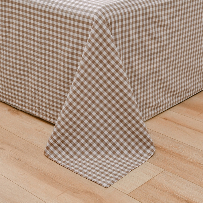 91家纺网 家纺一手货源 找家纺 恋人优选 2023新款纯棉水洗单床单 米小格