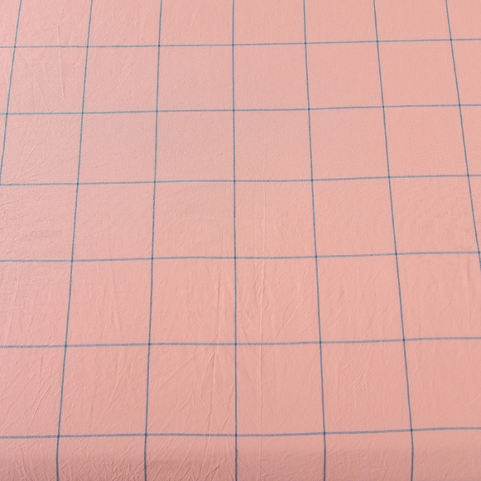 91家纺网 家纺一手货源 找家纺 恋人优选 2023新款纯棉水洗单床单 七夕粉大