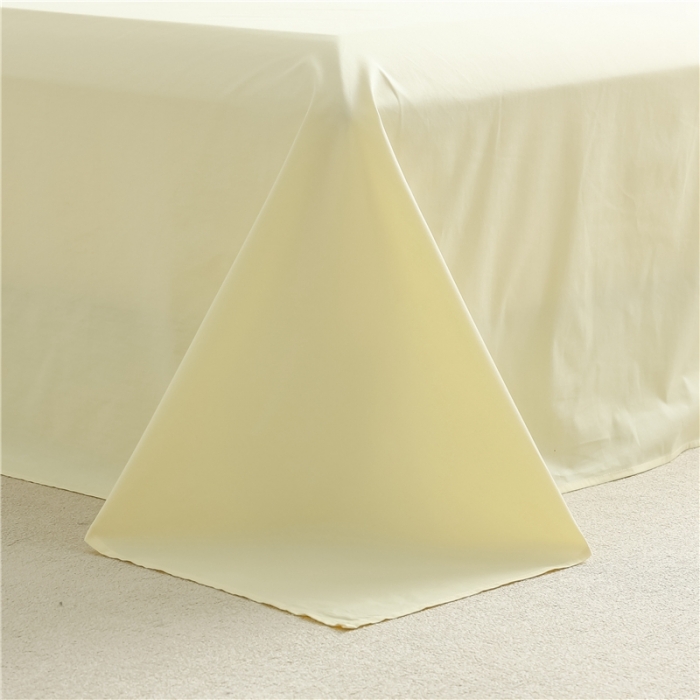 91家纺网 家纺一手货源 找家纺 棉眠 2021新款全棉纯色撞色新款四件套-棚拍图姜黄+小鸡黄