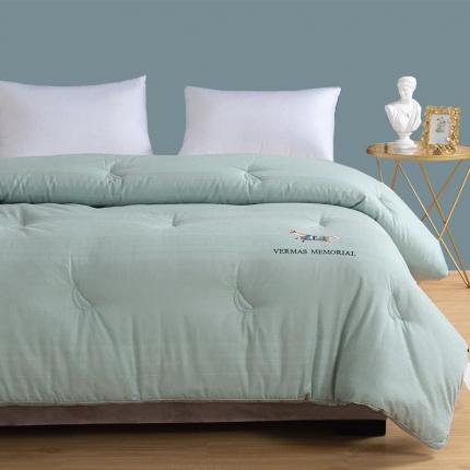 91家纺网 家纺一手货源 找家纺 （总）薇玛仕2023新款绣花大豆被