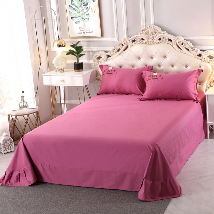 91家纺网 家纺一手货源 找家纺 （总）2024新款 美梦雏菊纯棉全棉13372毛巾绣四件套