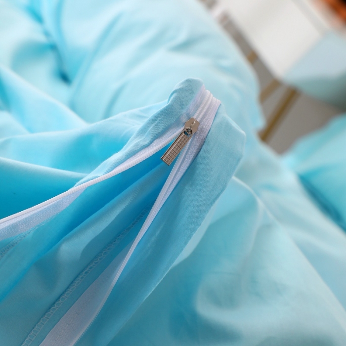 91家纺网 家纺一手货源 找家纺 晶缦家纺 美梦雏菊全棉13372毛巾绣四件套 美梦雏菊-天蓝