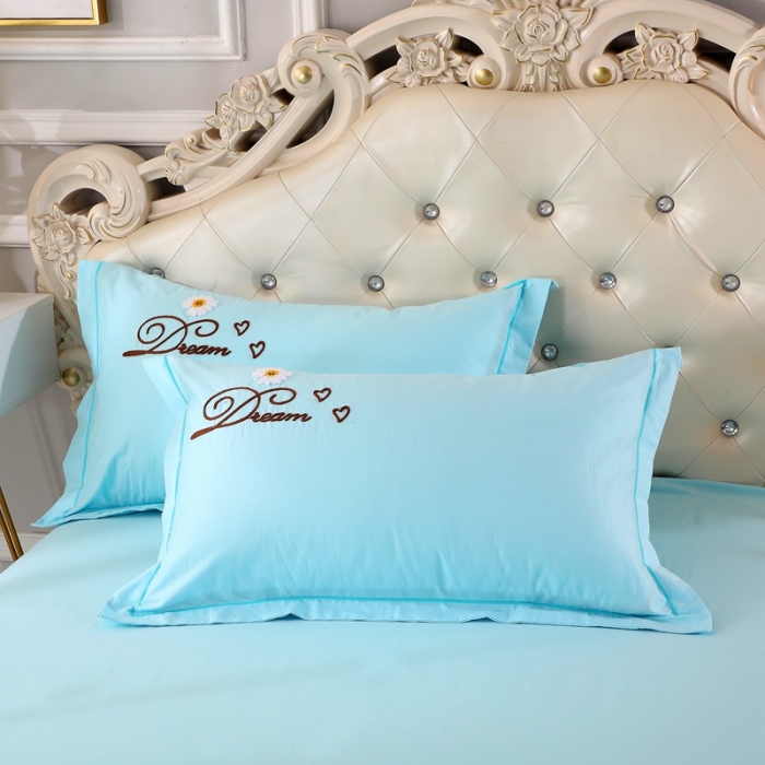 91家纺网 家纺一手货源 找家纺 晶缦家纺 美梦雏菊全棉13372毛巾绣四件套 美梦雏菊-天蓝