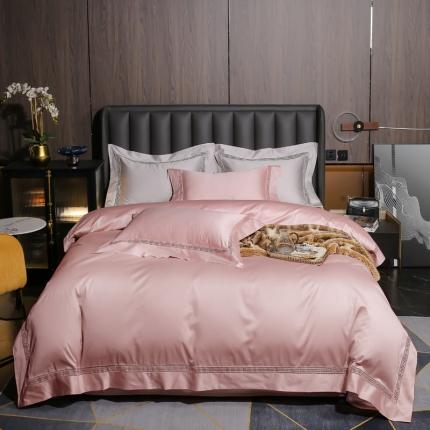 91家纺网 家纺一手货源 找家纺 （总）凯磊 2021新款高支高密.长绒棉镂空款四件套