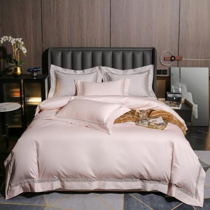 91家纺网 家纺一手货源 找家纺 （总）凯磊 2021新款高支高密.长绒棉镂空款四件套