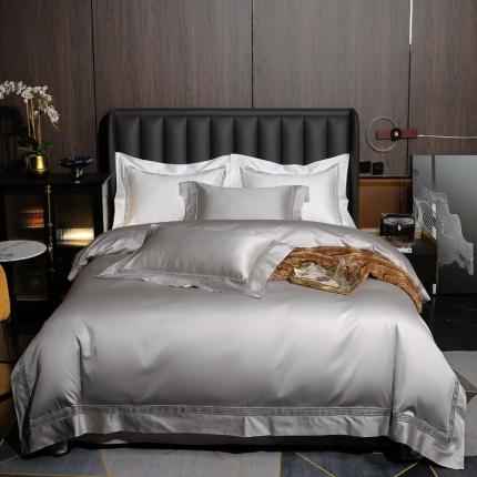 91家纺网 家纺一手货源 找家纺 （总）凯磊 2021新款高支高密.长绒棉镂空款四件套