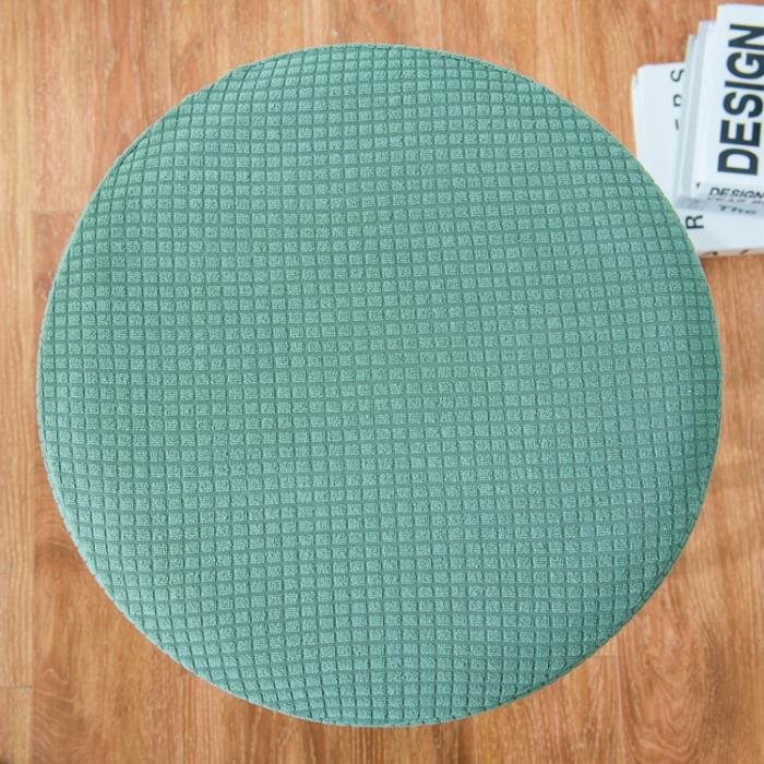 91家纺网 家纺一手货源 找家纺 弹力防水华夫格圆凳子套 圆转椅套 吧台凳套