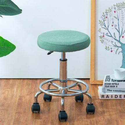 弹力防水华夫格圆凳子套 圆转椅套 吧台凳套