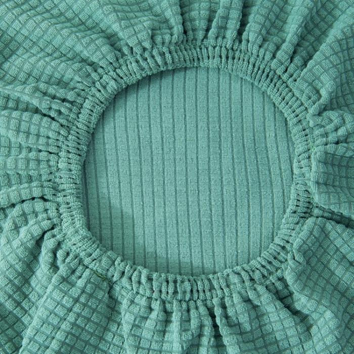 91家纺网 家纺一手货源 找家纺 弹力防水华夫格圆凳子套 圆转椅套 吧台凳套