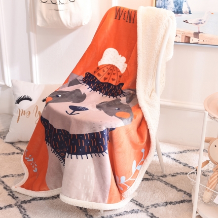 91家纺网 家纺一手货源 找家纺 （总）儿童四季毛毯双层羊羔绒童毯学生幼儿园午睡宝宝婴儿绒毯子