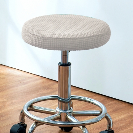 91家纺网 家纺一手货源 找家纺 弹力防水华夫格圆凳子套 圆转椅套 吧台凳套