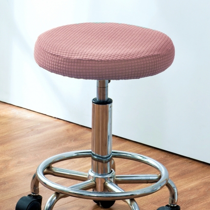 91家纺网 家纺一手货源 找家纺 弹力防水华夫格圆凳子套 圆转椅套 吧台凳套