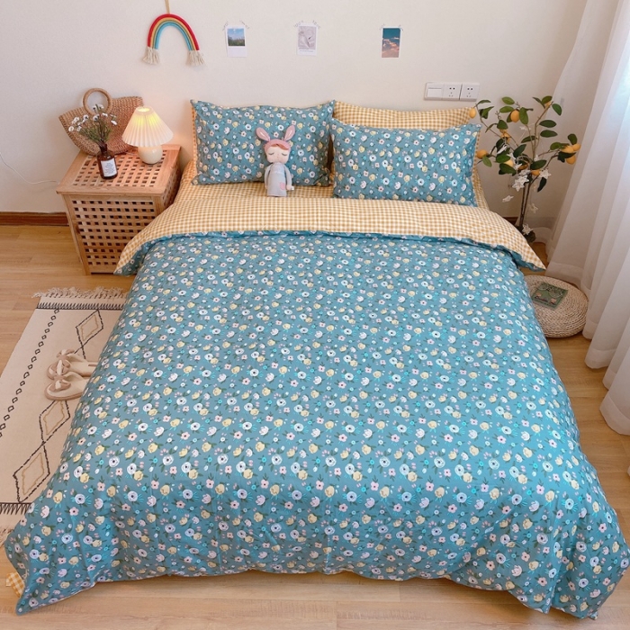 91家纺网 家纺一手货源 找家纺 （总）沐棉 2020新款全棉13370四件套实拍图