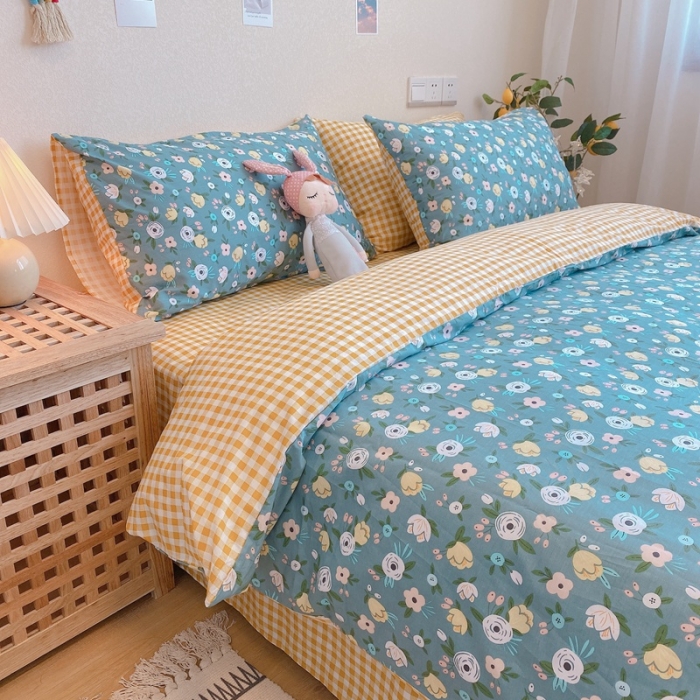 91家纺网 家纺一手货源 找家纺 （总）沐棉 2020新款全棉13370四件套实拍图