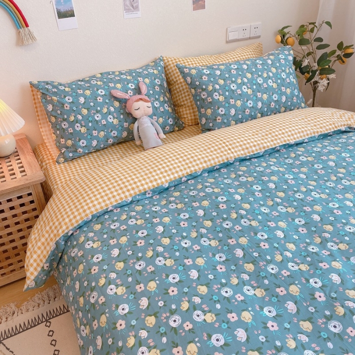 91家纺网 家纺一手货源 找家纺 （总）沐棉 2020新款全棉13370四件套实拍图