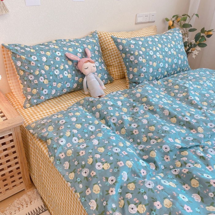 91家纺网 家纺一手货源 找家纺 （总）沐棉 2020新款全棉13370四件套实拍图