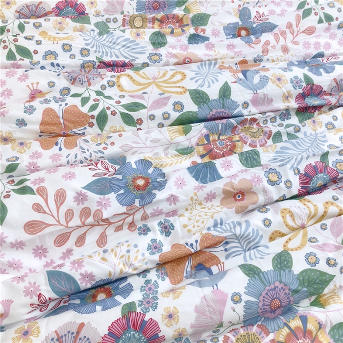 91家纺网 家纺一手货源 找家纺 （总）沐棉家居 2019新款13370全棉小碎花四件套实拍