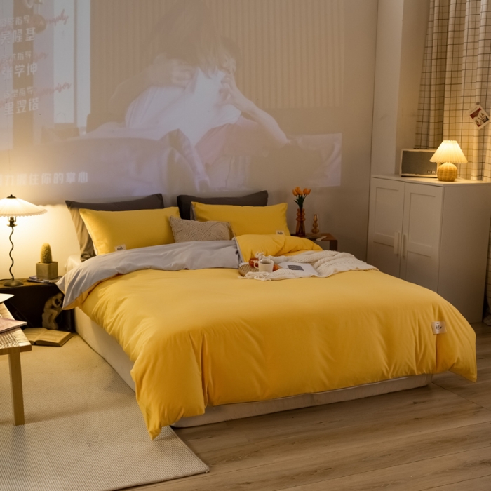 91家纺网 家纺一手货源 找家纺 （总）雨帆家纺 2021新款双面磨毛四件套