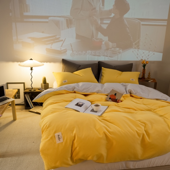 91家纺网 家纺一手货源 找家纺 （总）雨帆家纺 2021新款双面磨毛四件套