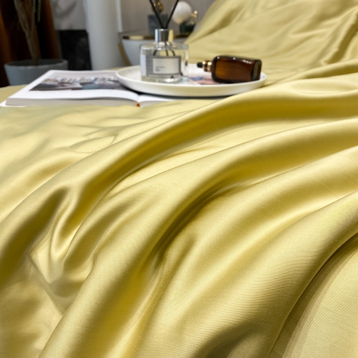 91家纺网 家纺一手货源 找家纺 吾秀 2022 轻奢风LF级60S兰精天丝夏被 天丝金