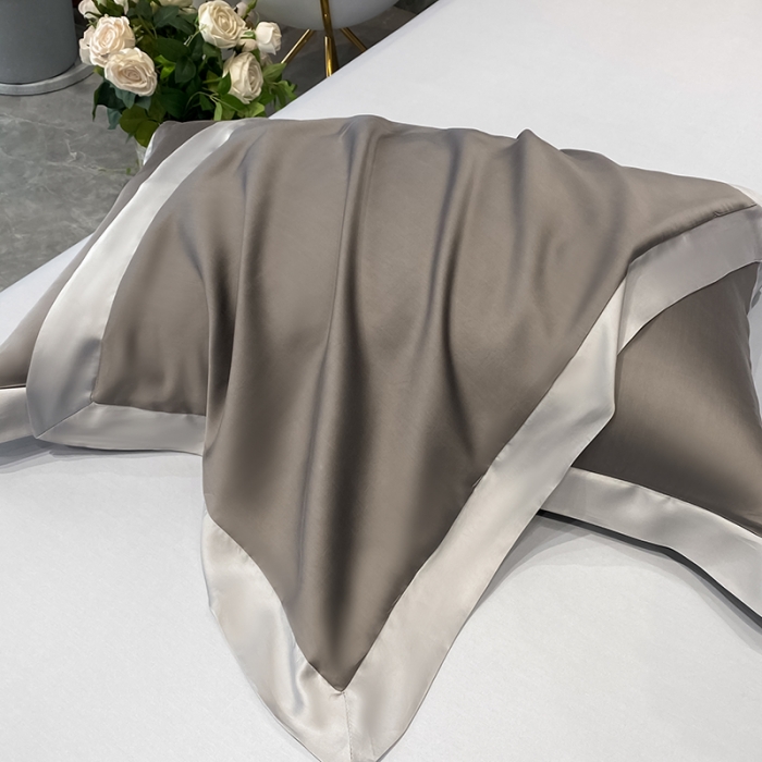 91家纺网 家纺一手货源 找家纺 吾秀 2022 轻奢风LF级60S兰精天丝夏被  天丝深灰