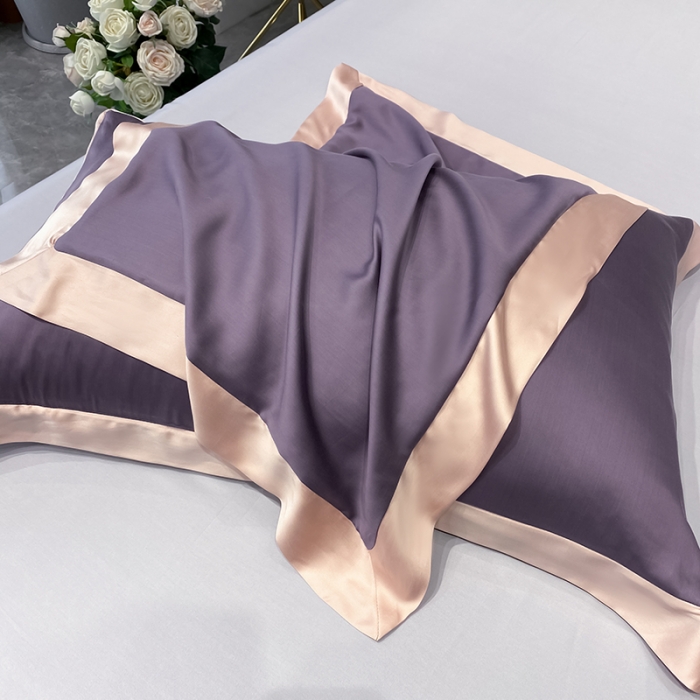 91家纺网 家纺一手货源 找家纺 吾秀 2022 轻奢风LF级60S兰精天丝夏被 天丝紫