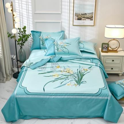 91家纺网 家纺一手货源 找家纺 （总）雲归梦 2021新款全棉大版夏被四件套