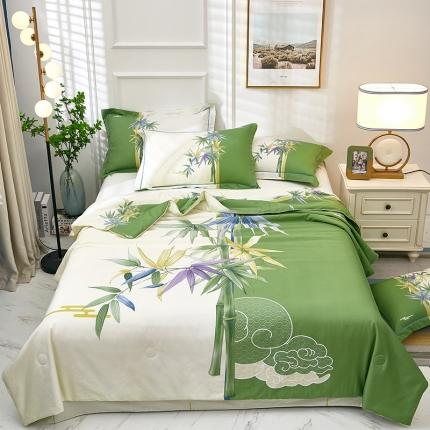 91家纺网 家纺一手货源 找家纺 （总）雲归梦 2021新款全棉大版夏被四件套