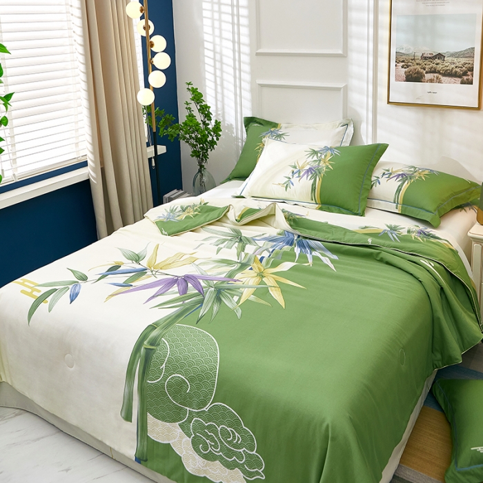 91家纺网 家纺一手货源 找家纺 （总）雲归梦 2021新款全棉大版夏被四件套