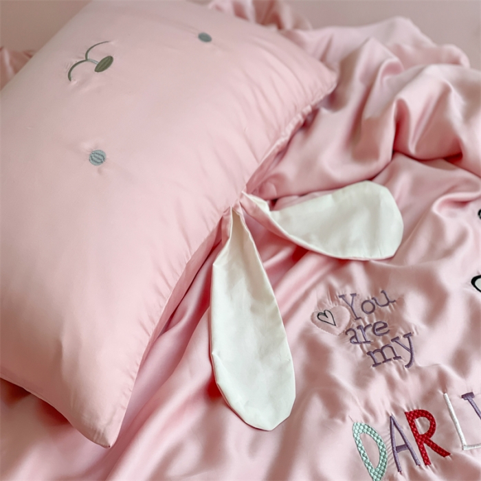 91家纺网 家纺一手货源 找家纺 星野家居 2021新款80s天丝夏被系列 小兔