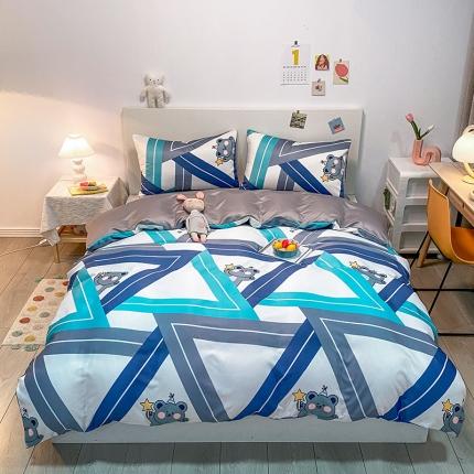 91家纺网 家纺一手货源 找家纺 （总）琪格格纺织 2022新款水洗真丝印花单被套