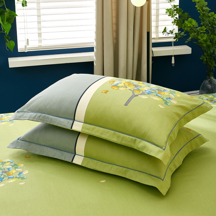 91家纺网 家纺一手货源 找家纺 雲归梦 2021新款全棉大版夏被四件套 彩虹树