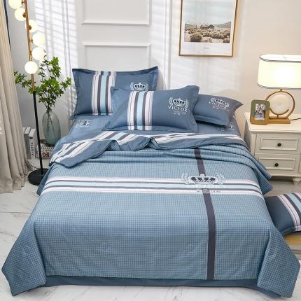 雲归梦 2021新款全棉大版夏被四件套 简单生活