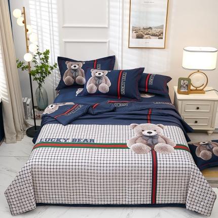 雲归梦 2021新款全棉大版夏被四件套 幸运熊