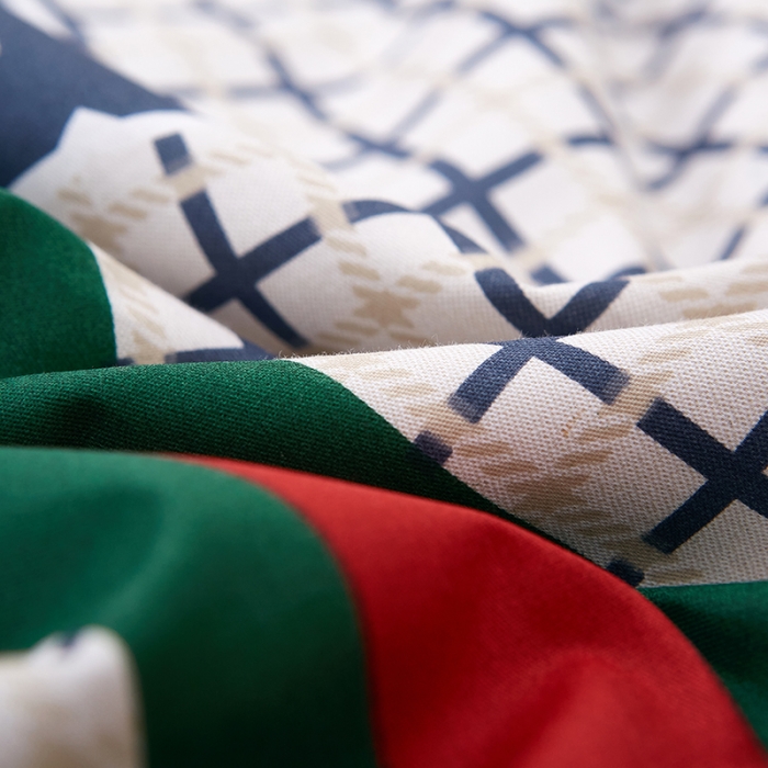 91家纺网 家纺一手货源 找家纺 雲归梦 2021新款全棉大版夏被四件套 幸运熊