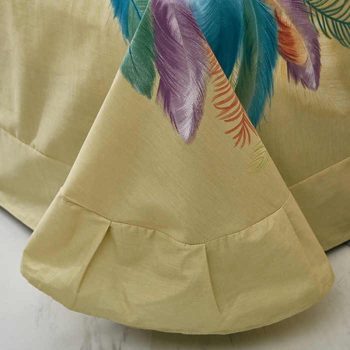 91家纺网 家纺一手货源 找家纺 雲归梦 2021新款全棉大版夏被四件套 羽翼纷飞