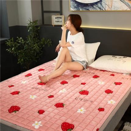 东宇床垫 2022新款水晶绒印花床垫 甜心草莓