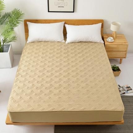 91家纺网 家纺一手货源 找家纺 总东宇床垫新款全棉13372素色绗缝夹棉床笠软床垫床护垫床罩