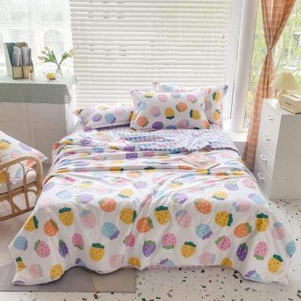 91家纺网 家纺一手货源 找家纺 （总）眠屿 2021新款全棉大豆夏被四件套