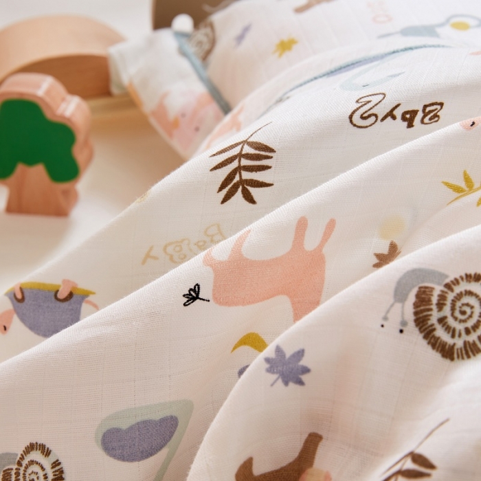 91家纺网 家纺一手货源 找家纺 （总）全棉A类枕头罩宝宝午睡枕巾纯棉双层纱卡通儿童枕套