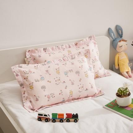 91家纺网 家纺一手货源 找家纺 荷马之梦 舒眠系列-双层纱儿童枕套 兔小妹