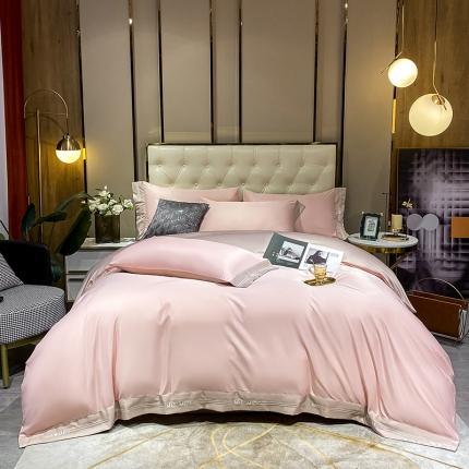 91家纺网 家纺一手货源 找家纺 （总）狂想家 2025新款水洗真丝刺绣四件套-唯爱系列实拍图